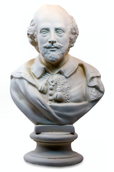 Bust of Philosophers - Shakespeare Bust Statue White Library Decor